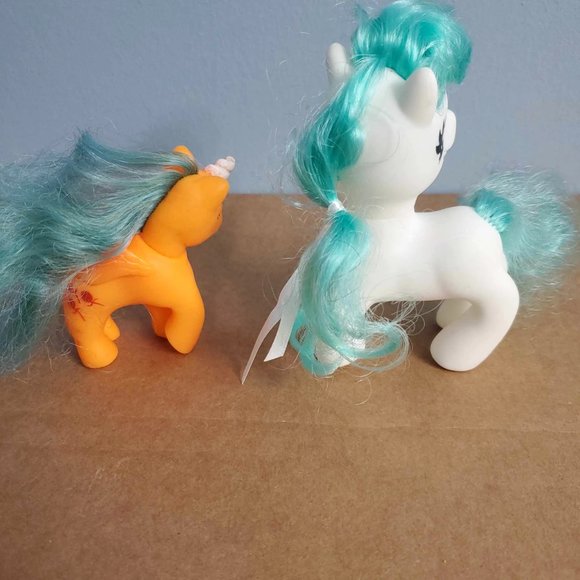 My Little Pony Toys | White Unicorn Teal Hair | Orange Unicorn Teal Hair - Picture 4 of 4
